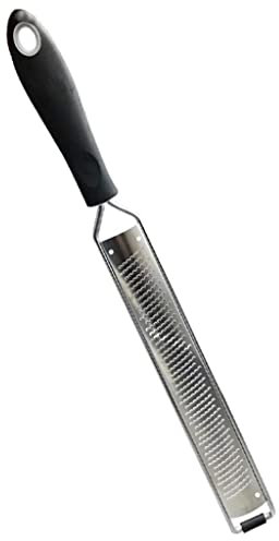 ZQDMYT Grattuggia Formaggio Grattugia Acciaio Inossidabile Acciaio Inossidabile Fast Grater Limone Zest Cioccolato Semplice operazione Utensili da Forno trituratore (Color : Black)