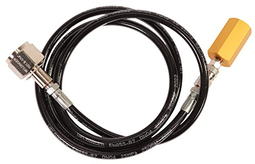 WELDINGER Adapter-Hochdruckschlauch 2,5 m geeignet für Wassersprudler Soda Stream Duo