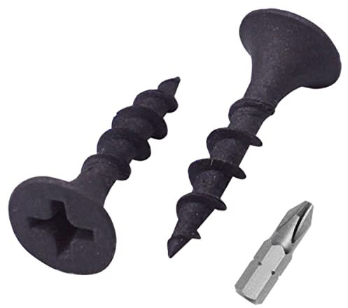 SKIR'CO Lot de 100 Vis Phosphatée Noire 3,5 x 19 mm pour Cloison Sèche, Tête Cruciforme - Plaque de Plâtre