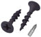 SKIR'CO Lot de 100 vis avec finition phosphatée noire 3,5 x 19 mm pour cloison sèche, vis à bois, tête cruciforme, vis pour plaque de plâtre
