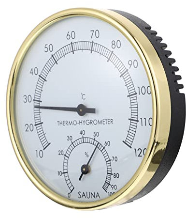 DOITOOL 1pezzi Termometro Igrometro Pratico Per Sauna e Terrario Misuratore Di Umidità e Temperatura Portatile Compatto e Facile Da Leggere Strumento Per Ambienti Interni e Esterni