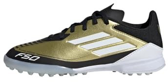 Adidas F50 League tf j Messi, Schuhe, Gold met./FTWR White/core Black,