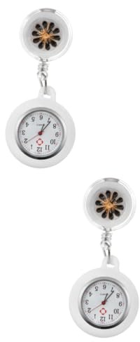 SAFIGLE 2stücke Fob Watch Mit Clip-Design Stilvolle Praktische Pflegeuhr Für Frauen Große Ziffern Quartz-uhrwerk Für Und Ärzte Geschenkidee Für Jeden Anlass