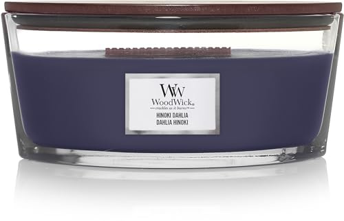 NUNU TRADING Woodwick Ellipse Hinoki Dahlia Candle 453 Gr