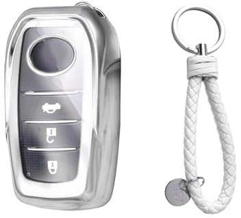 RUIYA kompatibel mit Toyota C-HR ii 2024-2026/ Yaris Yaris Cross 2021-2027 Autoschlüssel Hülle, C-HR Schlüssel Hülle Auto Schlüsselgehäuse TPU Schlüsselhülle Cover CHR Zubehör