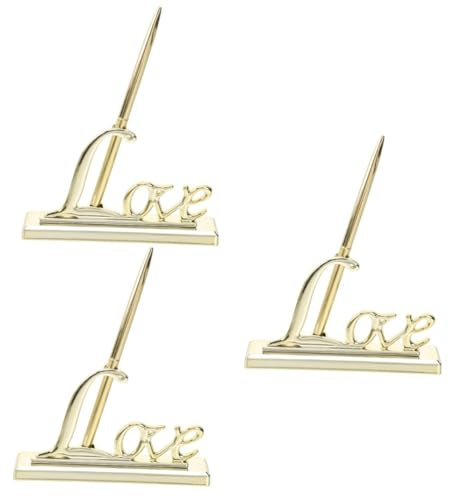 STOBOK 3stücke Metal Wedding Signing Pen Gästebuch-stift Für Hochzeiten Geburtstagsfeiern Und Besondere Anlässe Hochwertigem Metall Silber Für Unterschrift Von Gästen