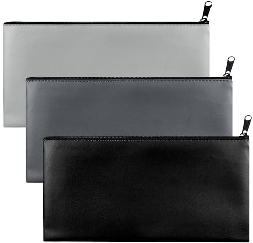 3Pcs Geldtaschen Banktasche,A5 Geldbeutel Geldtasche,Feuerfeste Geldtasche