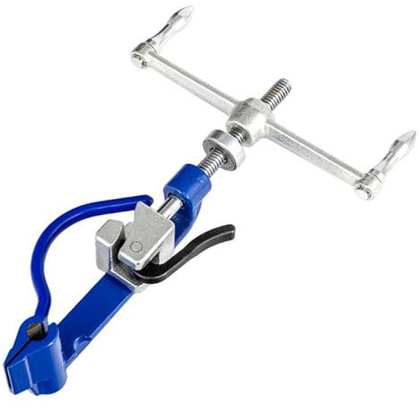 Kabelbinder-Set für Stahlbänder, 8,2 Zoll Stahlgriff Kabelbinder - Spanngurt mit Spannwerkzeug, strapazierfähiges Kabelbinderwerkzeug zum Schneiden von 1,2 Streifen