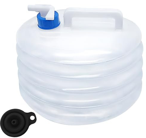 FANWINKJ Folding Water Bucket, Collapsible & Portable Camping Bucket, Foldable Camping Water Container, BPA-Free Outdoor Water Container for Hiking, Travel, Fishing, and BBQ (5L)