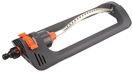Aspersionador Oscilante 19 Aspersor Oscilante, Dispositivo de Riego de Boquillas Oscilantes Automáticas para Riego por Césped, Aluminio de Base de Plástico de Rango Ajustable