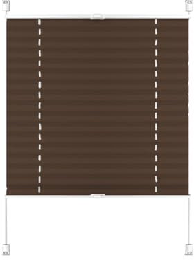 Tenda veneziana in plissè 65x210 cm su misura per protezione solare, installazione senza fori per tutte le finestre da interno, elegante colore Tortora