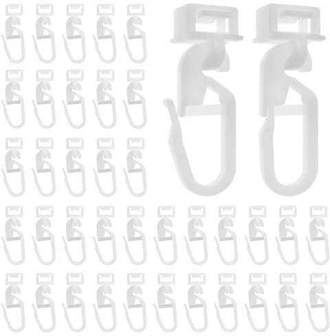 100 feltrini per binari interni, per binari, 8,5 mm, per binari per tende, binari per tende, ganci per tende, ganci per tende, scorrevoli silenziosi e affidabili