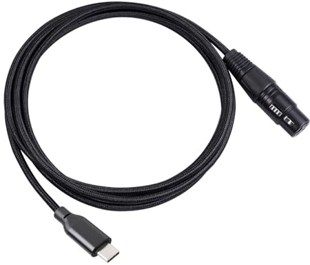 Geavonyg Cavo da USB C A Microfoni Cavo USB C A Femmina per Un Trasferimento del Suono qualità Adatto per Telefoni E Tablet qualità 200 Cm/300 Cm