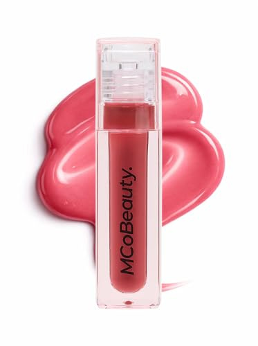 MCoBeauty Pout Gloss Ultra Shine Lip Glaze - Heartbreaker 3.9ml | Tinted Lip Colour with Light Reflecting Plumping Finish, Long Wearing, Vegan & Cruelty Free