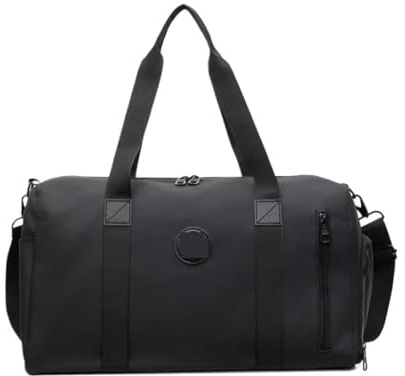 Sac d'entraînement de Gymnastique avec Compartiment à Chaussures et Sac de Voyage à Poche Humide et sèche for Le Bureau de Voyage Sportif Sac Sport(Svart)
