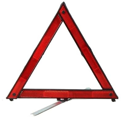 Reflex varningstriangel Hopfällbar varningstriangel för bilnödhaveri med reflekterande remsor(A1 28CM)