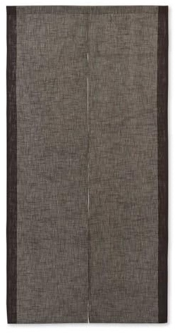 SunnyDayFabric Türvorhang, 33,4 x 66,9 cm, noren Slabline (Kaffee)