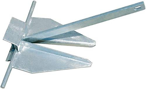 PIMAR Ancla tipo Danforth de acero galvanizado 8 kg para barco náutico pesca