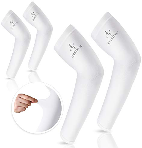 Armstulpen mit UV-Schutz, Armwärmer, Unterstützung, dehnbar, rutschfest, Kompressionsmanschetten zum Abdecken von Armen, Damen, Herren, Jugendliche, zum Abdecken von Tattoos, Basketball, 2 Paar), G