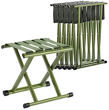 6-teiliger Tragbarer Campinghocker, Maximale Belastbarkeit 150 Kg, 12 Zoll, Reisen Für Erwachsene, Wandern Und Angeln