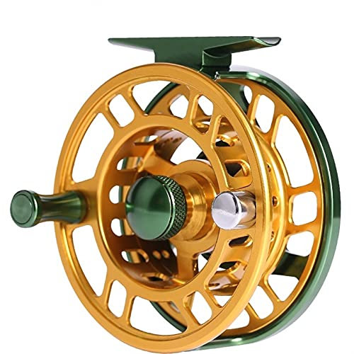 BANGHA Fliegenrolle Fliegenfischen-Rolle leichte Gewicht 5 / MIT 6 WATT Fly Rolle Große Arbor Aluminium Fliegenfischen Angelrolle Handgeänderte Angelrolle Fliegenfischen Rollen