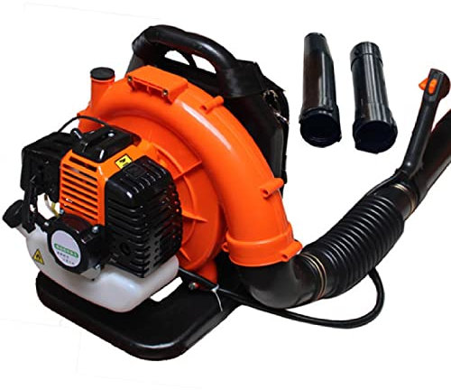 Souffleur, 42cc Moteur Puissant à 2 Temps refroidi par air, Souffleur à Feuilles à Dos à Essence Aspirateur Broyeur de Feuilles Souffleur à Air Portatif Allée Jardin Patio Extérieur