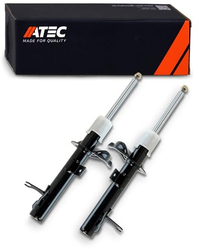 ATEC GERMANY 2x Gasdruck Stoßdämpfer Vorne Federbein Zweirohr, Kompatibel mit FORD FOCUS Mk1 (DAW, DBW), FOCUS Mk1 Stufenheck (DFW), FOCUS Mk1 Turnier (DNW)