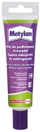 Metylan Naht- und Reparaturkleber, hohe Klebkraft, einfache Anwendung, für alle Arten von Tapeten, repariert Risse und kleine Flächen von Wandtapeten, Transparent, 60 g Tube (1)