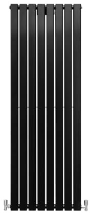 Paneelheizkörper Flachheizkörper Design Heizkörper Heizung 160cm x 56cm Matte Schwarz Vertikal Heizgerät Doppellagig Wandheizkörper Küche Wohnzimmer Badezimmer Reinigungsbürste und Befestigungsset