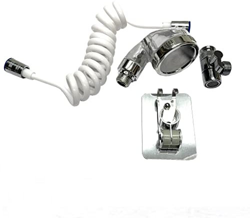 Doccetta per Lavandino Bagno, Soffione Doccia Universale Lavabo con 3 Metri Tubo Estensibile, Doccino per Lavare i Capelli, Animali o Pulire il Lavandino Cucina e Bidet