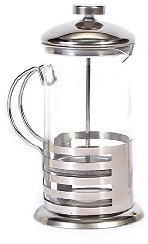 Kaffeekanne, manuelle Kaffee-Espressomaschine, französischer Kaffee, Tee-Perkolator, Filter, Edelstahl, Glas, Teekanne, Kaffeebereiter, Presskolben, 350 ml