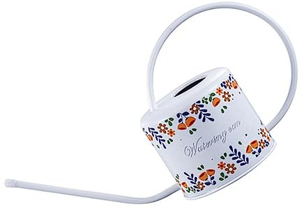 Supvox Wasserkocher mit langem Auslauf Stainless Steel inoxlm bewässerungssytem Blumenpflege tülleock Wasserkessel Gießkessel rostfreie Gießkanne Haushalt Duschkopf Rostfreier Stahl Weiß