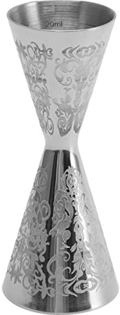 Jigger Per Barman, Jigger Per Cocktail a Doppia Testa Misurino Per Barista con Incisione Colino Per Cocktail Miscelatori Per Cocktail Jigger Dosatore Per Bar di Casa 30 Ml 45 Ml