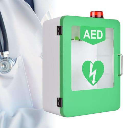 Armadietto per la conservazione delle forniture di pronto soccorso DAE Scatola per defibrillatore per la casa L'armadietto automatico per defibrillatori esterni è adatto