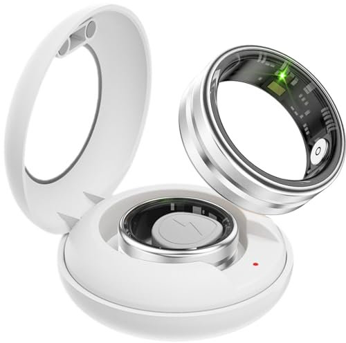 findtime Smart Ring Fitnesstracker Schrittzähler 5ATM Wasserdicht Smartring Fitness Ring Tracker Smartringe Herren Damen Schlaf Ring Pulsmesser Smart Ring Android iOS Sport Ringe Remote-Photograph