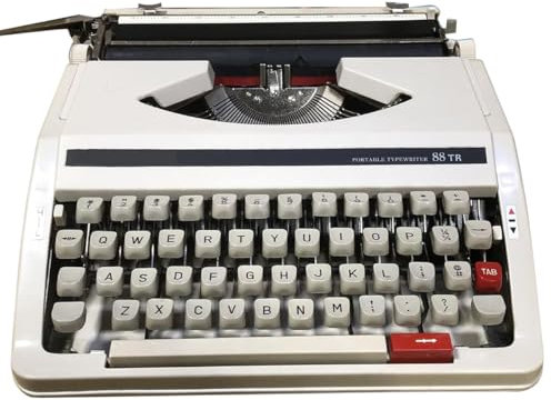 GAYAYAS Klassische alte Retro-Schreibmaschine im Vintage-Stil, tragbare Retro-Schreibmaschine im klassischen Nostalgie-Stil, Flexible Tasten, Schreibmaschinen für Schriftsteller Beige