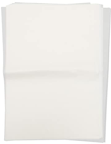 50 Pièces Papier Blanc Cuisson Sulfurisé Ménager pour Barbecue Maison