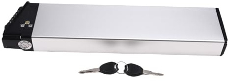 Qusedwey Caja de Batería de Litio para Bicicleta Eléctrica de 36 V y 48 V, Caja de Batería Plegable para Bicicleta, Carcasa de Aleación de Aluminio.