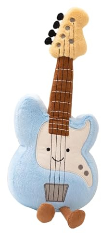 Jouets en Peluche - d'Instrument à Cordes Animée | Guitare en Peluche Confortable,pour La Maison Et Le Canapé Bébé Tout-Petit Anniversaire Fête Noël Remplissage De Bas De