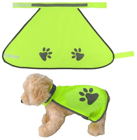 Dog Safety Vest High Vis, Highly Reflective Vest with Leash Hole- Pet Puppy Clothes Safety Night Dog Vests, Keep Your Dogs Visible,Comfortable Adjustable Size Dogs Reflective Vests(SIZE:S)