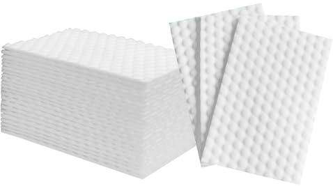 Hipzeepo Fogli di Spugna Magica Sottile 100 PCS, Gomma da Cancellare Convessa in Melamina, USA e Getta, Portatile, Gomma Magica per Pulizia