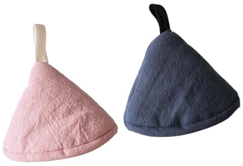 Artibetter 2 Presine Cappuccio Triangolare Resistente al Calore, Coprimanico Mini Guanti da Cucina Lavabili, per Cucina, Barbecue e Ristorante, Design da Appendere Colore Colore Casuale