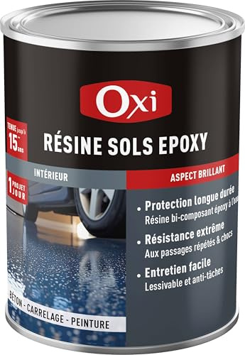Oxi - Résine Époxy Transparente Sols Garage et Sous-sol - 2L