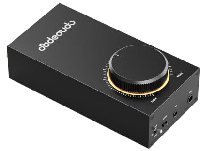 FiiO JadeAudio GIGAS 1 Desktop Headphone Amplifier, 4600mW High-Power Balanced Output, Class AB Discrete Circuit, 4.4mm & 3.5mm Amp for Planar & High-Impedance Headphones (Black)