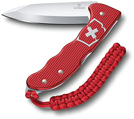 Victorinox, Hunter Pro Alox, coltellino tascabile (4 funzioni, lama fissa estremamente robusta)