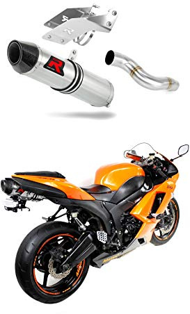 DOMINATOR Terminale di Scarico Marmitta Silenziatore HP2 compatibile con ZX6R 636 2007-2008