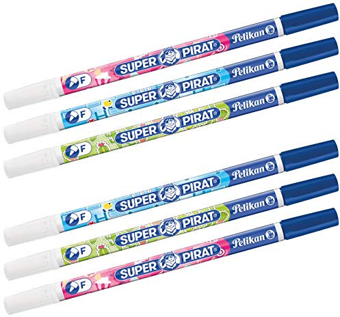 Pelikan 921742 Tintenlöscher Super Pirat Strichstärke F (Fein) 2 Stück (3)