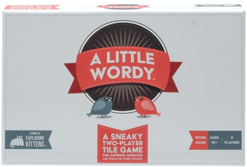Exploding Kittens LLC A Little Wordy by Exploding Kittens - Card Games for Adults Teens & Kids - Fun Family Games - A Russian Roulette Card Game