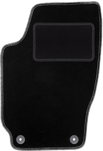 Wielganizator Automatte – Passend für Skoda Fabia I Schrägheck, Limousine, Kombi 1999-2007 – Velours – Autozubehör - Praktische Fußmatte Auto – 1-teilig - schwarz