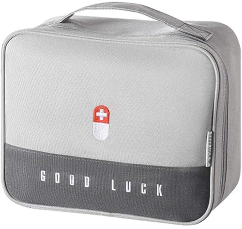 UV STYLISH Reiseapotheke Tasche - Reiseapotheke Tasche, Erste Hilfe Tasche Leer Wasserdicht, Notfalltasche, Tragbar Medizin Aufbewahrungstasche, Medikamenten Aufbewahrung für Home Office Reisen(Grau)